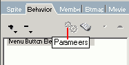 Кнопка Parameters на вкладке Behavior