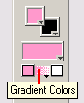 «Плитки» Gradient Colors в окне Paint