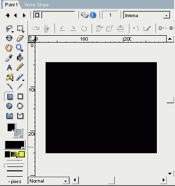 Прямоугольник в окне Paint