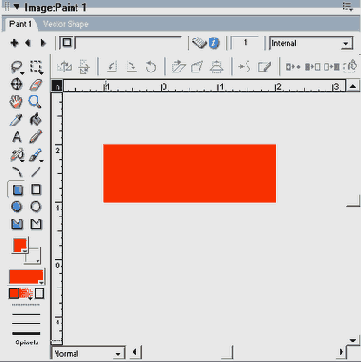Прямоугольник в окне Paint